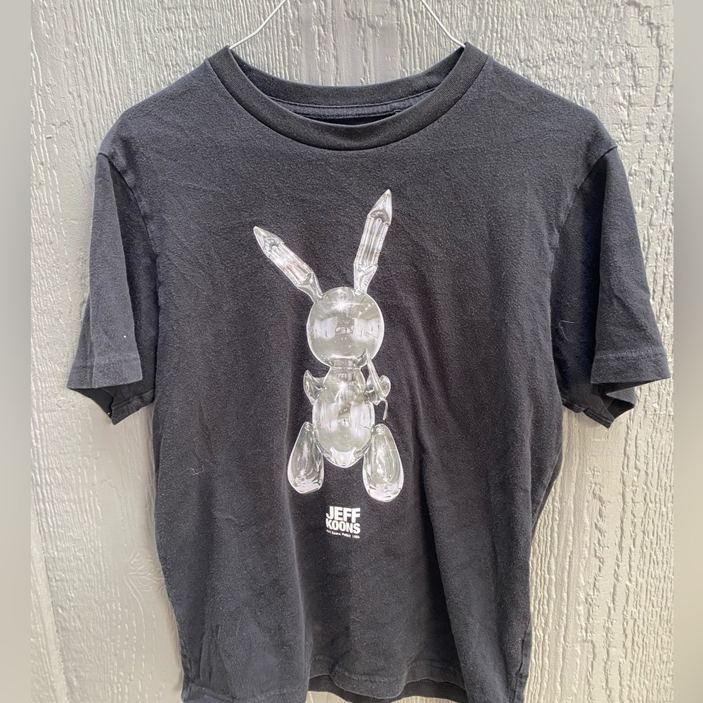 JEFF KOONS Silver Rabbit shirt XS Art UniQlo